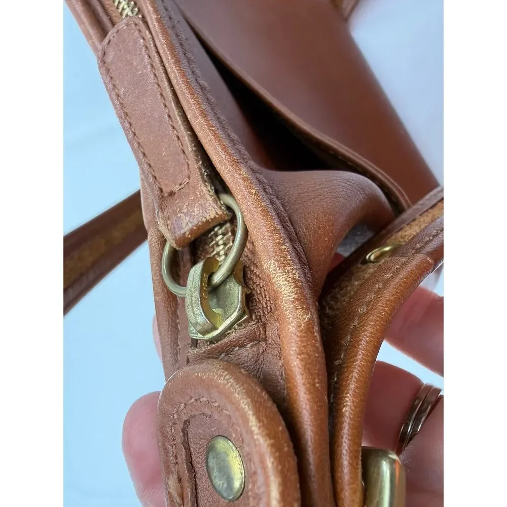 Coach Soho Brown Leather Shoulder Bag Vintage Y2K Full Grain Leather Buckle
